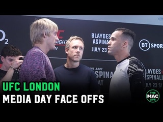 UFC London Face Offs: Paddy Pimblett vs. Jordan Leavitt; Tom Aspinall vs. Curtis Blaydes