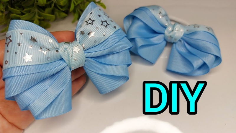 DIY, Delicate, incredibly beautiful ribbon bows, ,kanzashi, ribbon bows,