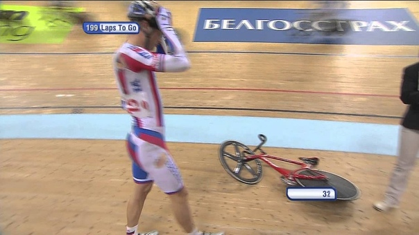 Mens Madison, Russia Crash 2013 UCI World Track