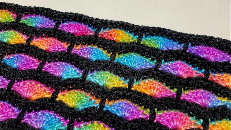 SUPER EASY Crochet Stitch For Blankets And Scarfs, Stacked Brick Stitch