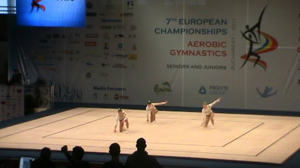 EM 2011 Sports Aerobics UKRAINE 1 Matveychuk Kristina Petrenko Rita Yakushevska