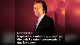 Antes de presentarse en la Argentina, en marzo, Raphael habl con Clar.
