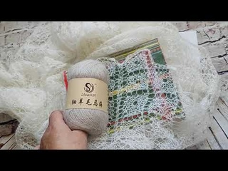 Ажурная шаль Паутинка   /подробный мк/ часть 1