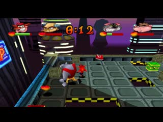 Crash Bash (Playstation 1) | Space Bash | Level 8 Gem Run | Time Hendicap