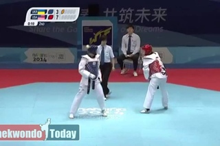 Taekwondo WTF Nanjing 2014 Youth Olympic Games Semi-Final Women +63 kg  (USA) vs (UKR)