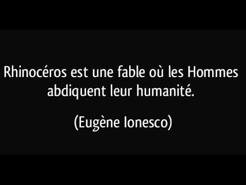 Rhinocéros de Ionesco (1,