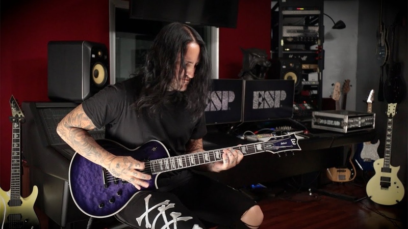 ESP Guitars: LTD Deluxe EC 1000 See Thru Purple Sunburst Demo by Bobby