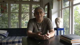 №15 “Графики Москвы“. Константин Поляков-Ганди показывает Валерию Бо технику акварельной монотипии