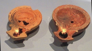 Lucernas romanas de cermica, Museo arqueolgico de Palencia