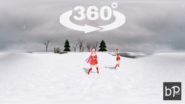 Merry Christmas Jingle bell 360 Degrees Video VR