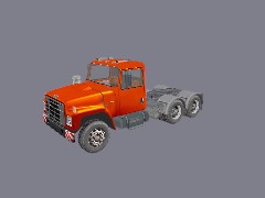 JR Mack truck red