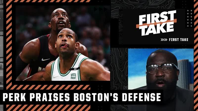 Perk applauds the Celtics ELITE DEFENSE for shutting down the Heat in Game 4 , First
