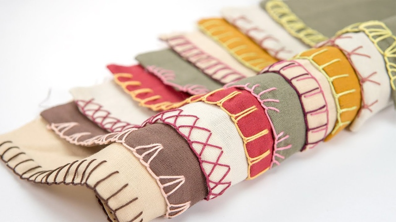 STAY HOME Learn Hand Sewing Blanket Stitch, With Me: 10 Decorative Edge