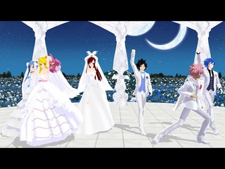 MMD x Fairy Tail Live For The Night (Natsu, Lucy, Juvia, Gray, Jellal, Erza)