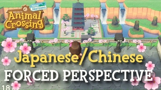 EPIC Japanese/Chinese Style Forced Perspective - Animal Crossing New Horizons