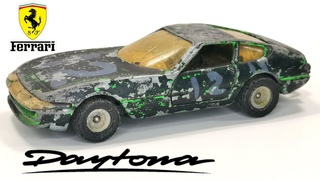 Corgi Ferrari Daytona nr C 324 renowacja wg auta występującego w serialu “Columbo“. Model odlewany.
