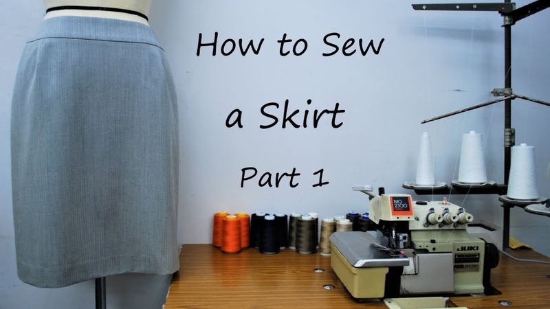 How to sew a Skirt Part