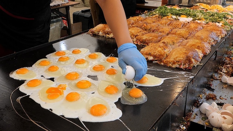 Japanese Style Egg Bacon Pancakes Japanese Street