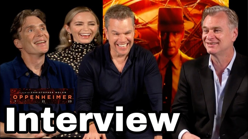 OPPENHEIMER ( NEW) Film Cast INTERVIEWS: Cillian Murphy, Emily Blunt, Matt Damon Christopher