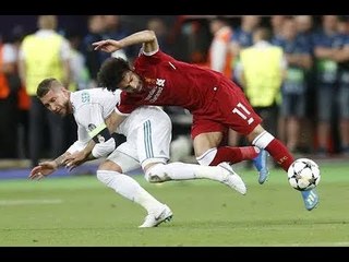 Sergio Ramos foul on MOHAMED SALAH