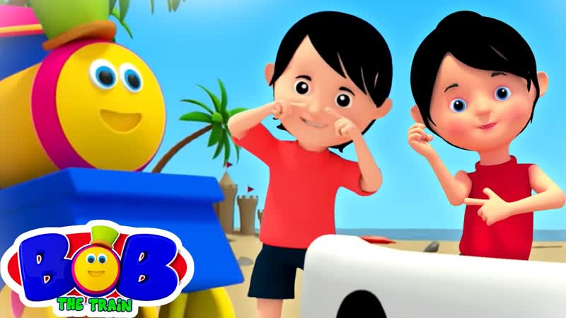 Head Shoulders Knees and Toes, Bob The Train Nursery Rhymes Children Songs, Kids Cartoon