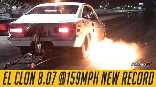 New World Record 2 Rotor Nitroso 3/4 Chassis El Clon  @159mph en Salinas Speedway - PalfiebruTV