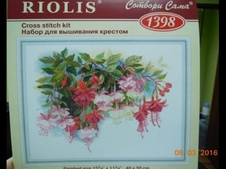 Набор для вышивки “Фуксии“ от Riolis теперь есть и у меня! Всех с 8-м марта!