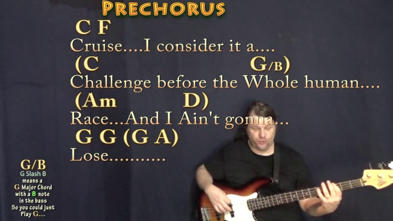 We Are The Champions ( Queen) Bass Guitar Cover Lesson in Am with Chords,