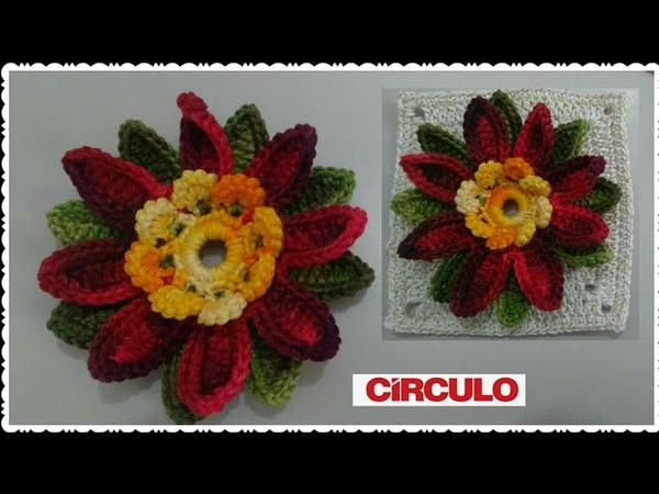 Square versátil em crochê com Maria