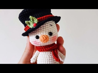Снеговик крючком